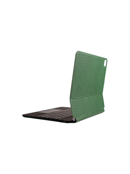 Green Embossed Crocodile iPad Case