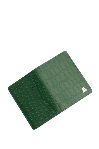 Green Embossed Crocodile Wallet