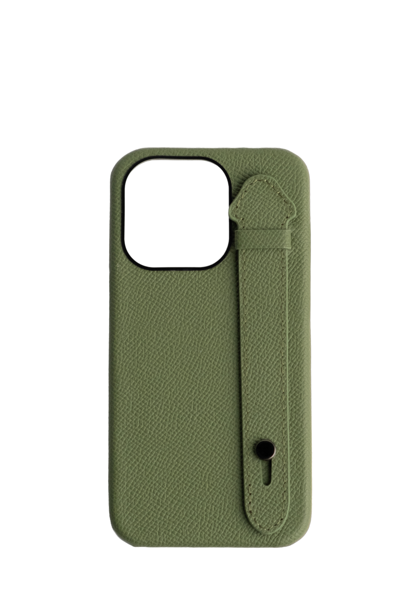 Green Epsom Leather Strap Case