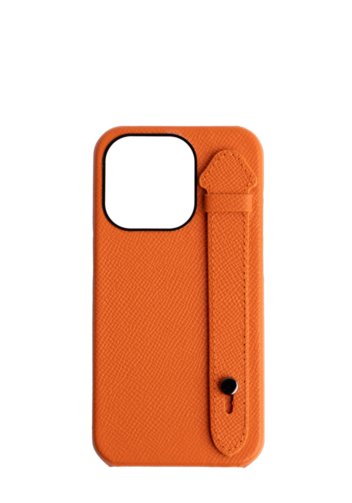 Orange Epsom Leather Strap Case