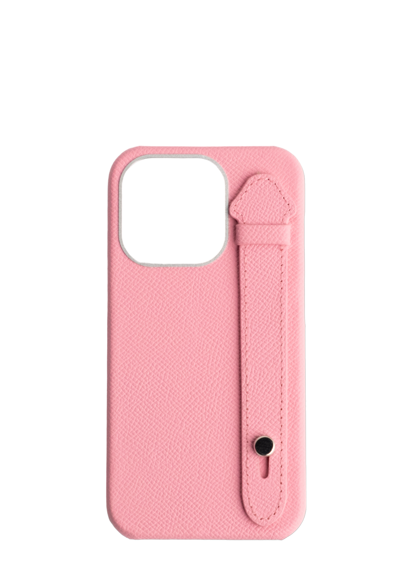 Pink Epsom Leather Strap Case