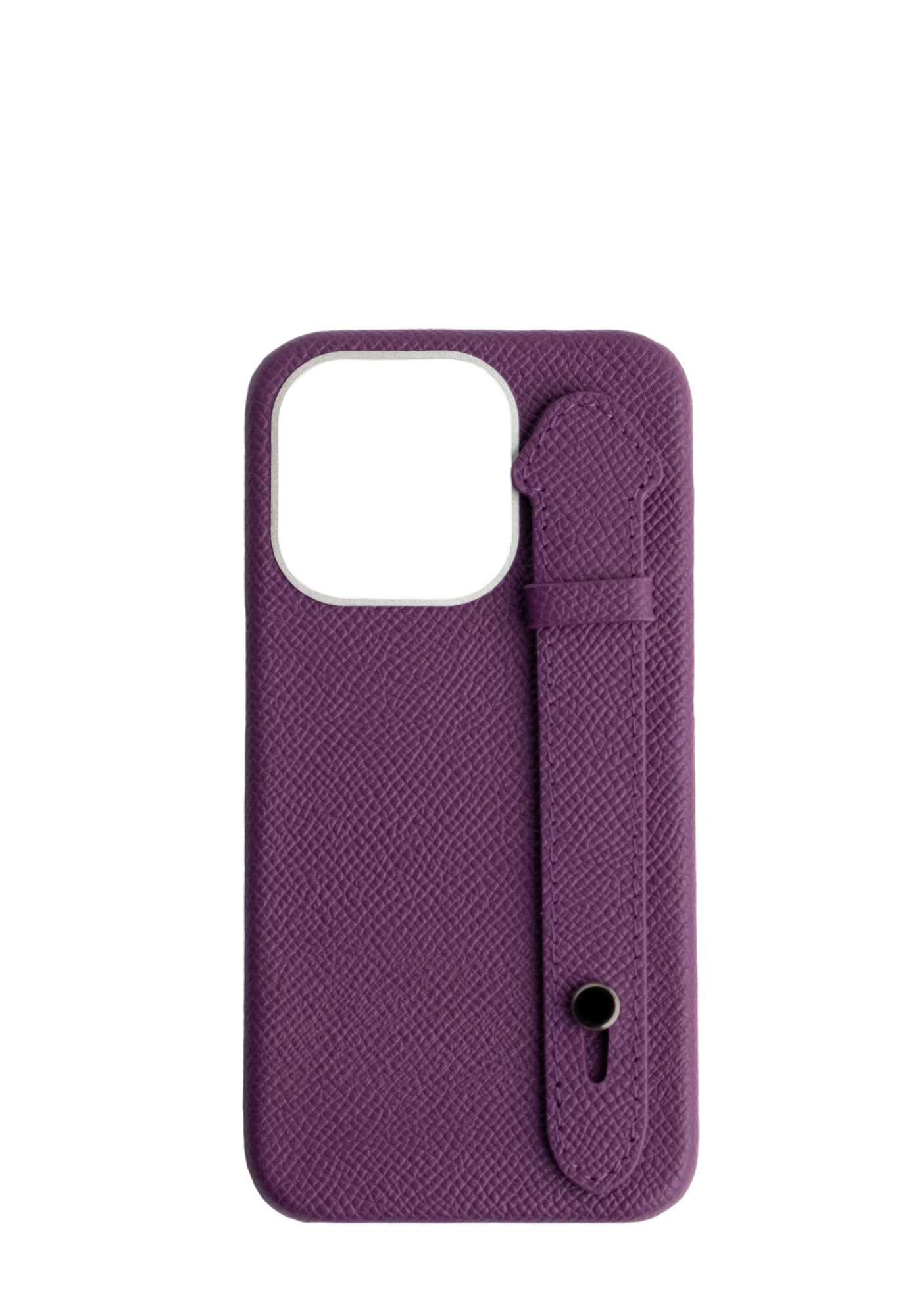 Purple Epsom Leather Strap Case