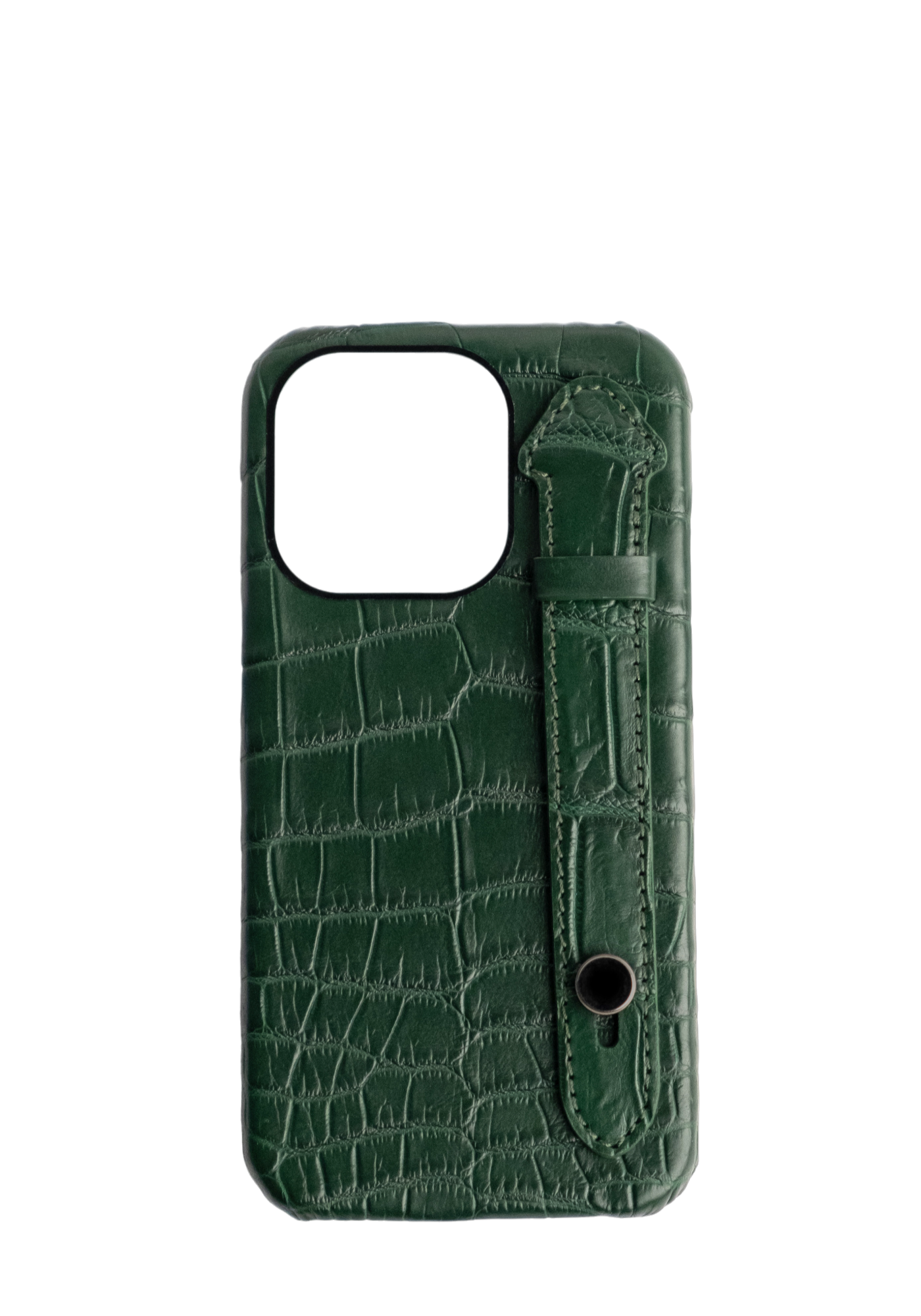 Green Genuine Crocodile Strap Case
