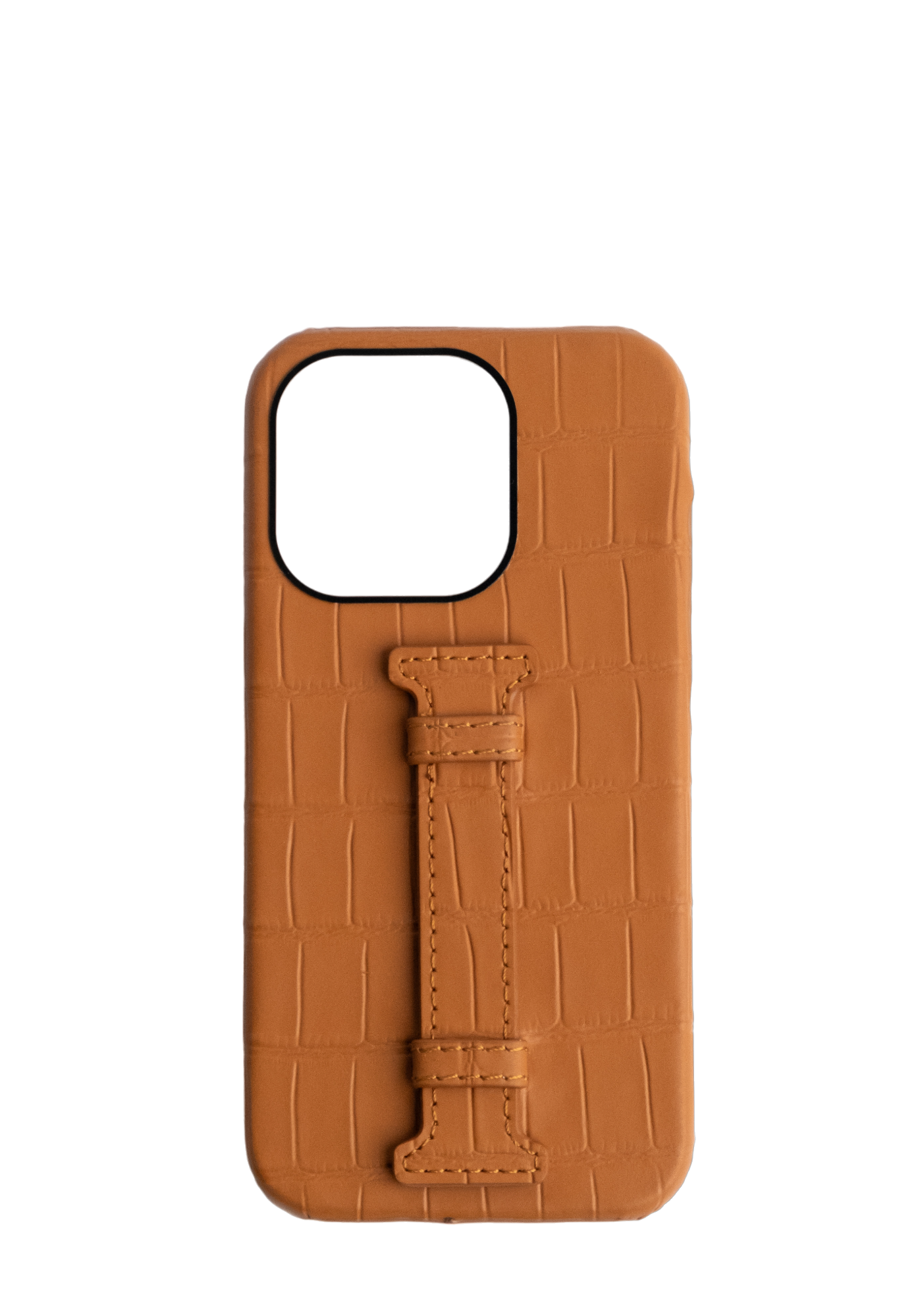 Brown Middle Strap Phone Case