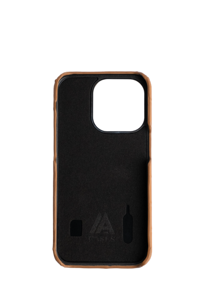 Brown Middle Strap Phone Case