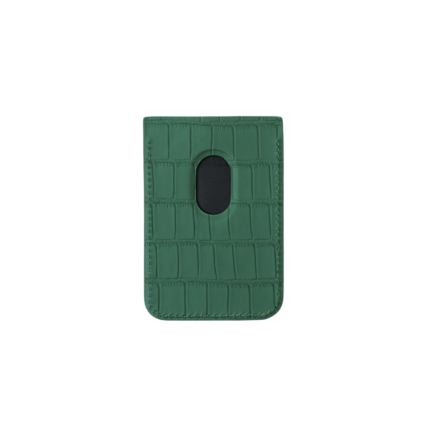 Green Embossed Crocodile MagSafe Wallet